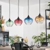 Cem Hanglamp, Hanglamp Blauw, Geel, Groen, Duidelijk, Red, 4-lichts