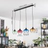 Cem Hanglamp, Hanglamp Blauw, Geel, Groen, Duidelijk, Red, 4-lichts