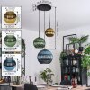 Koyoto Hanglamp, Kogellampje, Cluster hanglamp 30 cm Blauw, Goud, Groen, 3-lichts