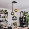 Koyoto Hanglamp, Kogellampje, Cluster hanglamp 30 cm Blauw, Goud, Groen, 3-lichts