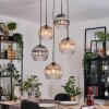 Koyoto Hanglamp, Kogellampje, Cluster hanglamp Amber, Duidelijk, Rookkleurig, 5-lichts