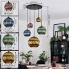 Koyoto Hanglamp, Kogellampje, Cluster hanglamp Blauw, Goud, Groen, Koperkleurig, 5-lichts