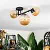 Chehalis Plafondlamp, Kogellampje Amber, 3-lichts