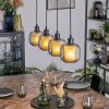 Fanhaes Hanglamp, Hanglamp Chroom, Rookkleurig, 4-lichts