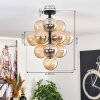 Chehalis Plafondlamp, Kogellampje 39 cm LED Amber, 13-lichts