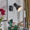 Farel Wandlamp, Muurspot Chroom, Zwart, 1-licht