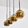 Koyoto Hanglamp, Kogellampje, Hanglamp Goud, 4-lichts