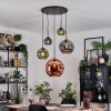 Ripoll Hanglamp, Kogellampje, Cluster hanglamp Blauw, Groen, Koperkleurig, 5-lichts