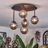 Chehalis Plafondlamp, Kogellampje Rookkleurig, 5-lichts