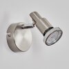 Firan Wandlamp, Muurspot LED Chroom, Nikkel mat, 1-licht