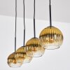 Koyoto Hanglamp, Kogellampje, Hanglamp Goud, Duidelijk, 4-lichts