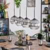 Koyoto Hanglamp, Kogellampje, Hanglamp Duidelijk, Rookkleurig, 4-lichts