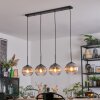 Koyoto Hanglamp, Kogellampje, Hanglamp Duidelijk, Rookkleurig, 4-lichts