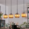 Koyoto Hanglamp, Kogellampje, Hanglamp Amber, 4-lichts