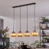 Koyoto Hanglamp, Kogellampje, Hanglamp Amber, 4-lichts