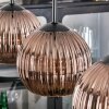 Koyoto Hanglamp, Kogellampje, Hanglamp Koperkleurig, 4-lichts