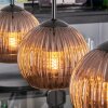 Koyoto Hanglamp, Kogellampje, Hanglamp Koperkleurig, 4-lichts