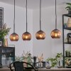 Koyoto Hanglamp, Kogellampje, Hanglamp Koperkleurig, 4-lichts
