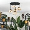 Chehalis Plafondlamp, Kogellampje Amber, Duidelijk, 5-lichts