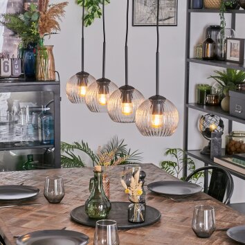 Koyoto Hanglamp, Kogellampje, Hanglamp Duidelijk, 4-lichts