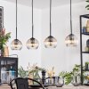 Koyoto Hanglamp, Kogellampje, Hanglamp Amber, Duidelijk, 4-lichts