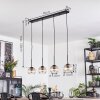 Koyoto Hanglamp, Kogellampje, Hanglamp Amber, Duidelijk, 4-lichts
