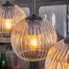 Koyoto Hanglamp, Kogellampje, Hanglamp Amber, Duidelijk, 4-lichts