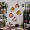 Koyoto Hanglamp, Kogellampje, Cluster hanglamp Chroom, Goud, Duidelijk, Koperkleurig, Rookkleurig, 5-lichts
