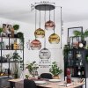 Koyoto Hanglamp, Kogellampje, Cluster hanglamp Chroom, Goud, Duidelijk, Koperkleurig, Rookkleurig, 5-lichts