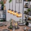 Koyoto Hanglamp, Kogellampje, Hanglamp Amber, 4-lichts