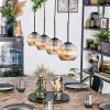 Koyoto Hanglamp, Kogellampje, Hanglamp Amber, 4-lichts