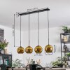 Koyoto Hanglamp, Kogellampje, Hanglamp Goud, 4-lichts