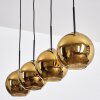 Koyoto Hanglamp, Kogellampje, Hanglamp Goud, 4-lichts