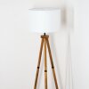 Soungou Staande lamp Hout donker, Zwart, 1-licht