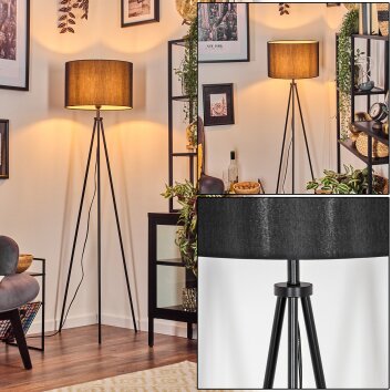 Soungou Staande lamp Zwart, 1-licht