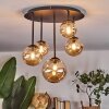 Chehalis Plafondlamp, Kogellampje 42.5 cm Amber, 5-lichts