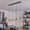 Ripoll Hanglamp, Kogellampje, Hanglamp Goud, Duidelijk, Koperkleurig, Rookkleurig, 4-lichts