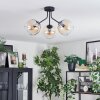 Koyoto Plafondlamp, Kogellampje Amber, Duidelijk, 3-lichts