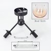 Koyoto Plafondlamp, Kogellampje Amber, Duidelijk, 3-lichts