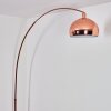 Baloca Staande lamp, Booglampen Koperkleurig, Zwart, 1-licht