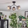 Ripoll Plafondlamp, Kogellampje Duidelijk, Rookkleurig, 3-lichts