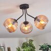 Koyoto Plafondlamp, Kogellampje Amber, 3-lichts