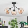 Koyoto Plafondlamp, Kogellampje Amber, 3-lichts