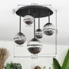 Chehalis Plafondlamp, Kogellampje Rookkleurig, 5-lichts