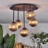 Chehalis Plafondlamp, Kogellampje Rookkleurig, 5-lichts