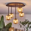 Chehalis Plafondlamp, Kogellampje Amber, 5-lichts