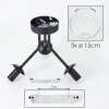 Koyoto Plafondlamp, Kogellampje 42 cm Duidelijk, 3-lichts