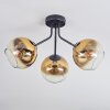 Koyoto Plafondlamp, Kogellampje 42 cm Goud, Duidelijk, 3-lichts