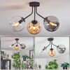 Gastor Plafondlamp, Kogellampje 42 cm Amber, Duidelijk, Rookkleurig, 3-lichts