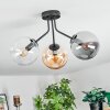 Gastor Plafondlamp, Kogellampje 42 cm Amber, Duidelijk, Rookkleurig, 3-lichts